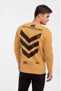 Φούτερ μπλούζα Cotton4all YELLOW ARMY Φούτερ μπλούζα Cotton4all YELLOW ARMY
