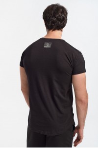 Ανδρικό T-Shirt Cotton4all Black Logo