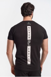 Ανδρικό T-Shirt Cotton4all Never Enough Black