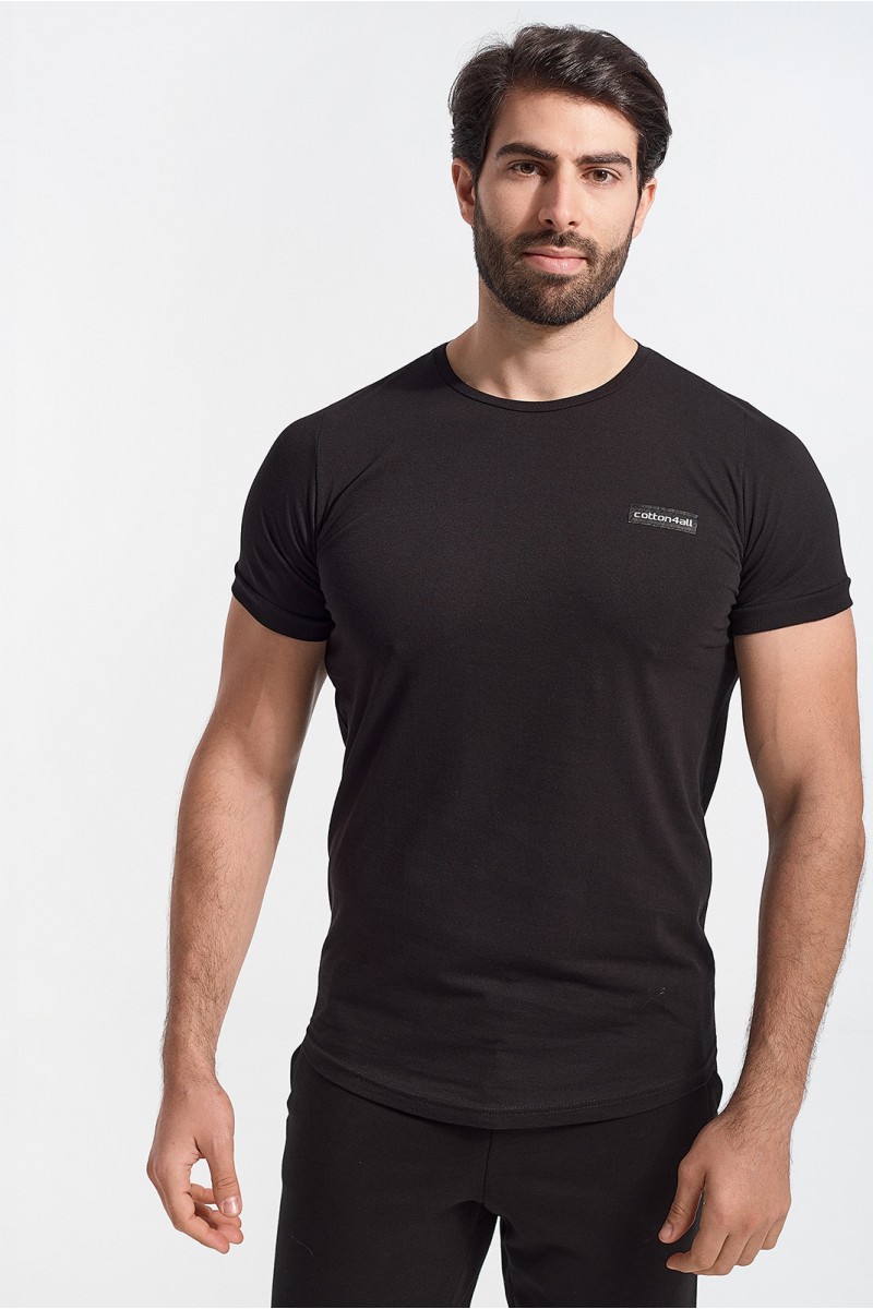 Ανδρικό T-Shirt Cotton4all Never Enough Black