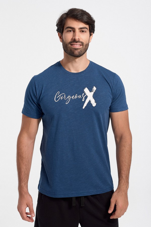 Ανδρικό T-Shirt Cotton4all Gorgeous Blue