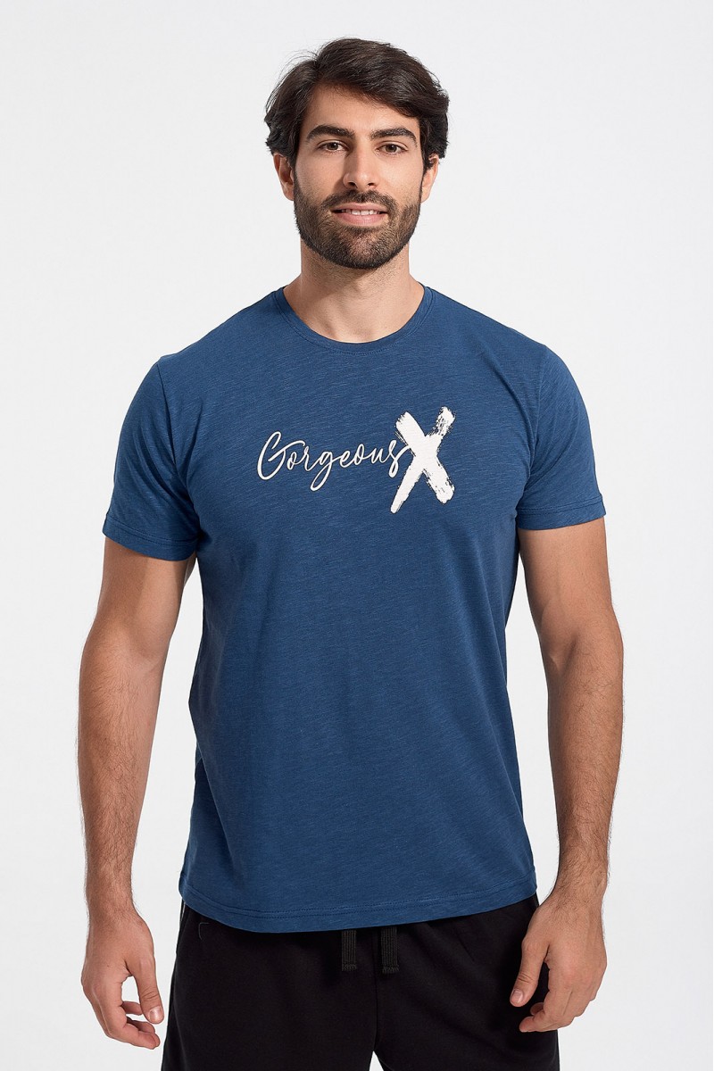 Ανδρικό T-Shirt Cotton4all Gorgeous Blue