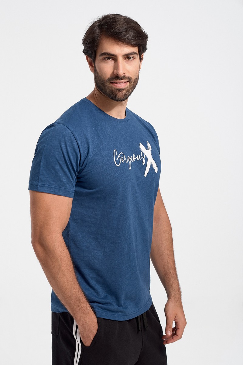 Ανδρικό T-Shirt Cotton4all Gorgeous Blue