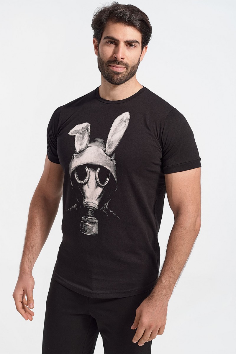 Ανδρικό T-Shirt Cotton4all RABBIT MASK Ανδρικό T-Shirt Cotton4all RABBIT MASK