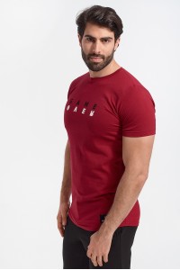 Ανδρικό T-Shirt Cotton4all Game Over Bordo