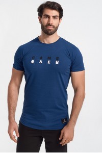 Ανδρικό T-Shirt Cotton4all Game Over Navy Ανδρικό T-Shirt Cotton4all Game Over Navy