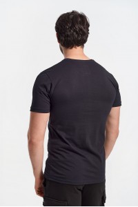 Ανδρικό T-Shirt Cotton4all LOS ANGELES Μαύρο