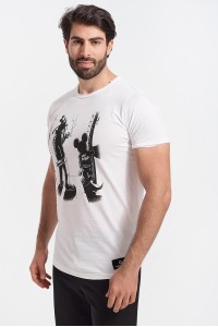 Ανδρικό T-Shirt Cotton4all Mickey White