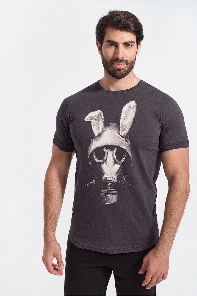 Ανδρικό T-Shirt Cotton4all RABBIT MASK Ανδρικό T-Shirt Cotton4all RABBIT MASK