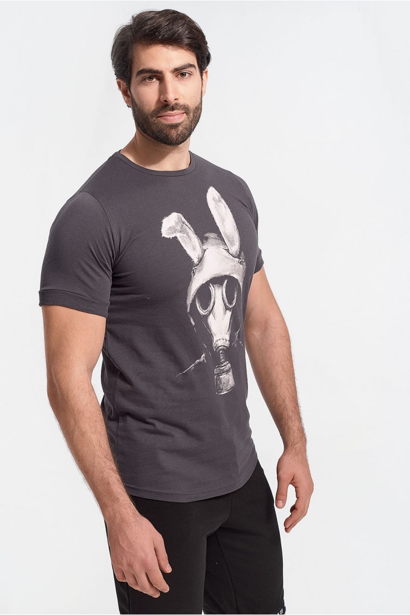 Ανδρικό T-Shirt Cotton4all RABBIT MASK Ανδρικό T-Shirt Cotton4all RABBIT MASK