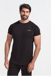 Ανδρικό T-Shirt Cotton4all Black Logo