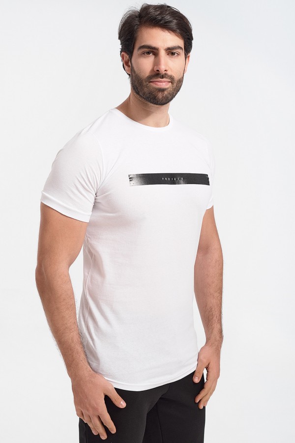 Ανδρικό T-Shirt Cotton4all Project White