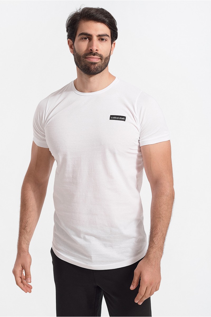 Ανδρικό T-Shirt Cotton4all Never Enough White