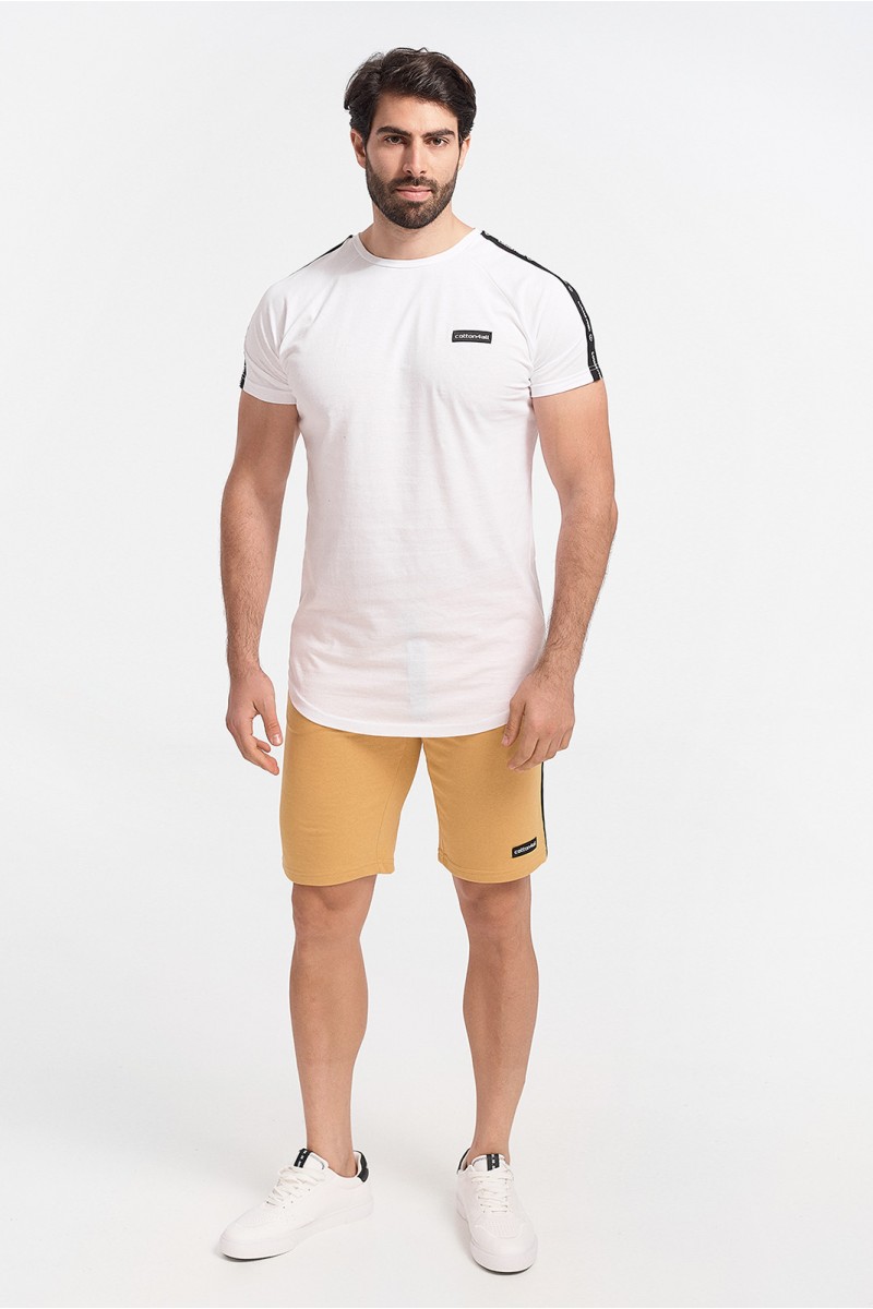 Ανδρικό T-Shirt Cotton4all WHITE Logo