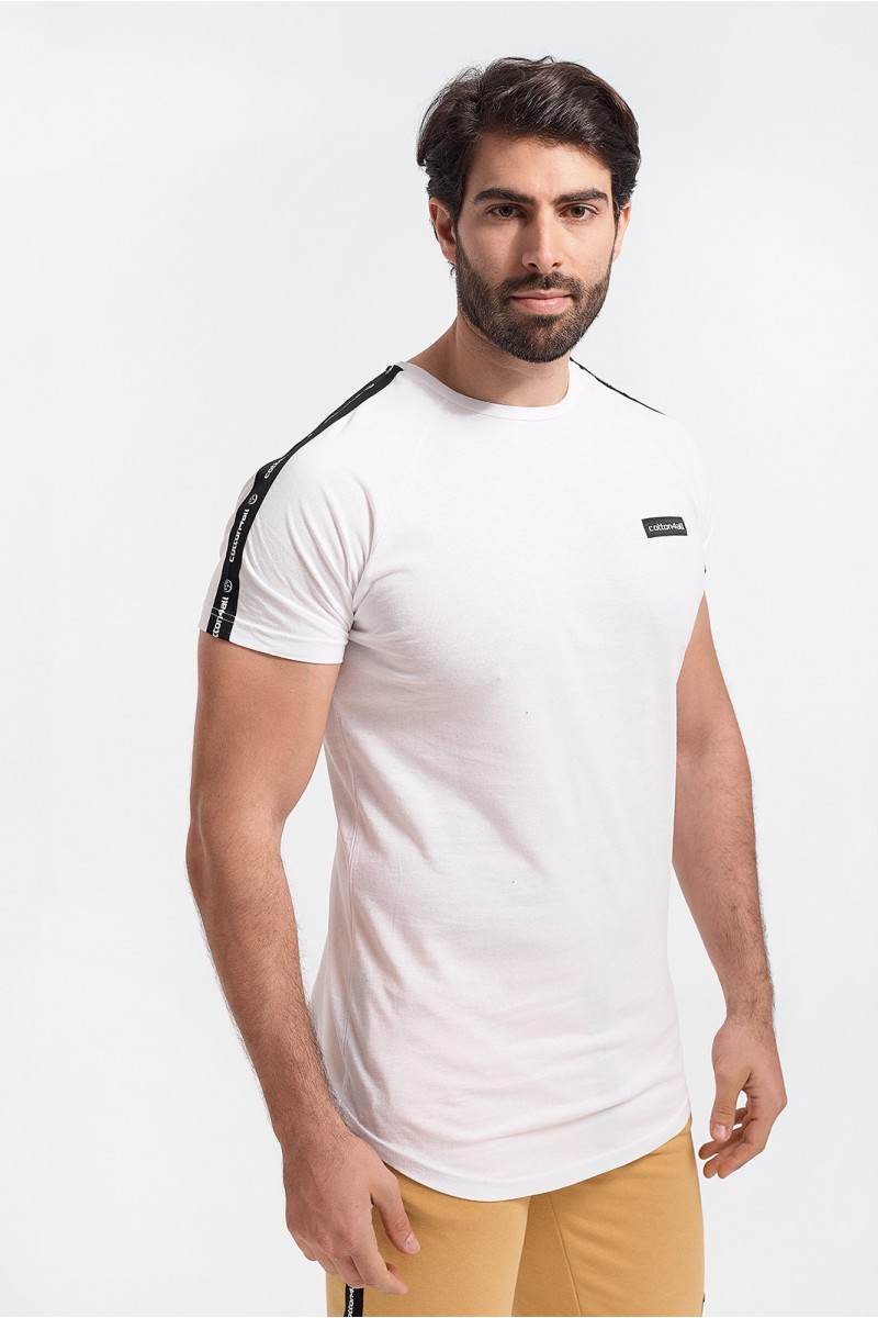 Ανδρικό T-Shirt Cotton4all WHITE Logo Ανδρικό T-Shirt Cotton4all WHITE Logo