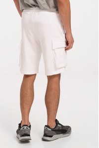 Ανδρική Βερμούδα COTTON4ALL White Cargo 21293 2