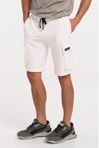 Ανδρική Βερμούδα COTTON4ALL White Cargo 21293 2