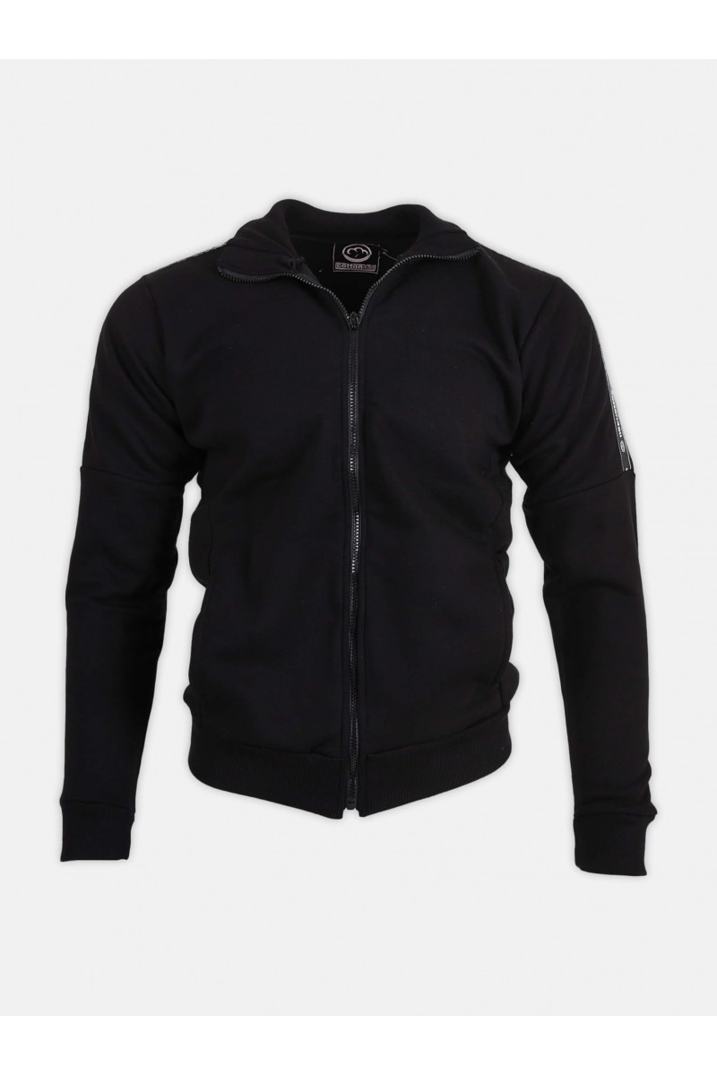 Φούτερ ζακέτα Cotton4all Total Black Φούτερ ζακέτα Cotton4all Total Black