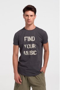 Ανδρικό T-Shirt Cotton4all FIND YOUR MUSIC 430 Ανδρικό T-Shirt Cotton4all FIND YOUR MUSIC 430