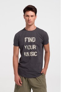 Ανδρικό T-Shirt Cotton4all FIND YOUR MUSIC 430