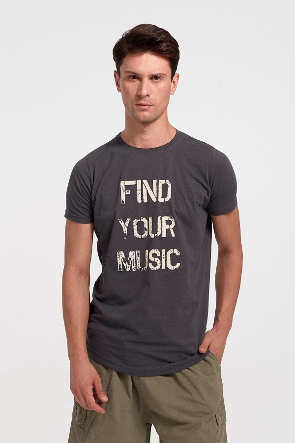 Ανδρικό T-Shirt Cotton4all FIND YOUR MUSIC 430