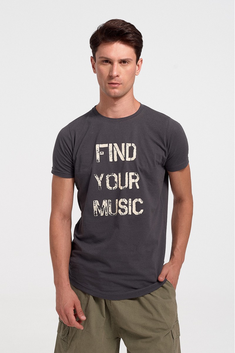 Ανδρικό T-Shirt Cotton4all FIND YOUR MUSIC 430