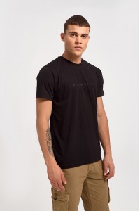 Ανδρικό T-Shirt Cotton4all Minimalism 23 706 Black