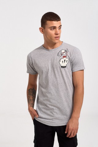 Ανδρικό T-Shirt Cotton4all MICKEY 23 731 GREY