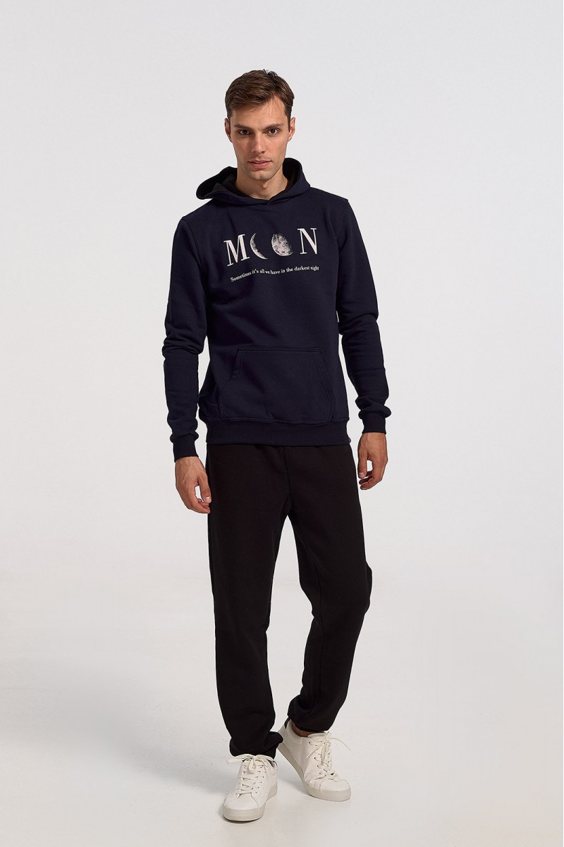 Μπλούζα φούτερ COTTON4ALL 24-820 MOON NAVY Μπλούζα φούτερ COTTON4ALL 24-820 MOON NAVY