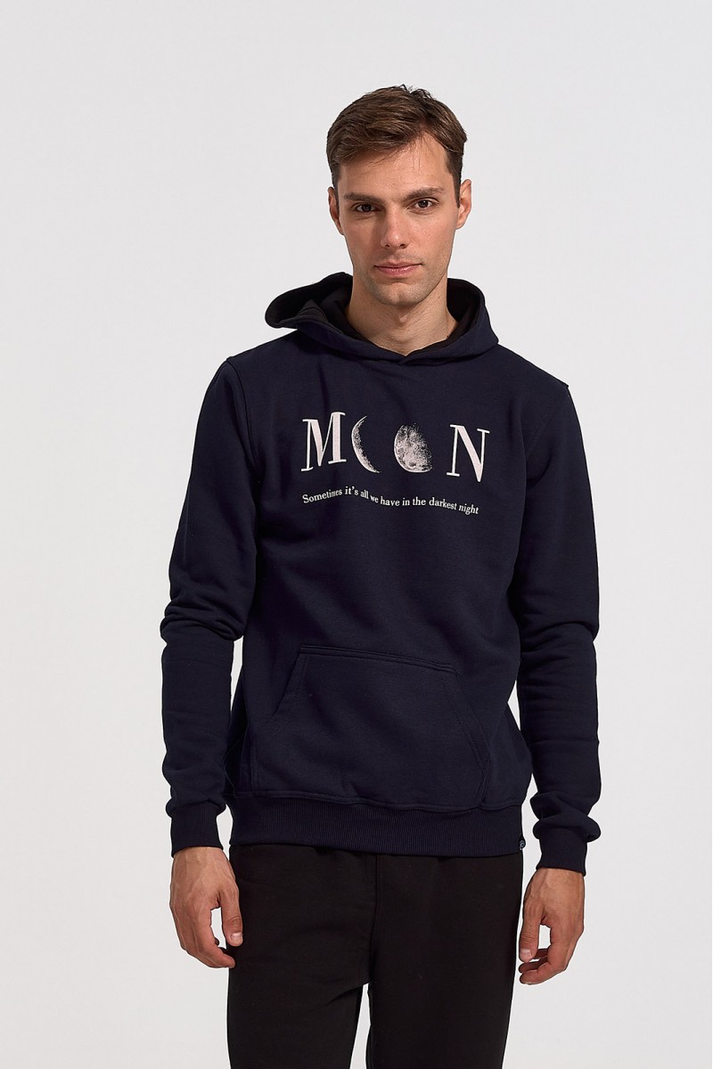 Μπλούζα φούτερ COTTON4ALL 24-820 MOON NAVY Μπλούζα φούτερ COTTON4ALL 24-820 MOON NAVY