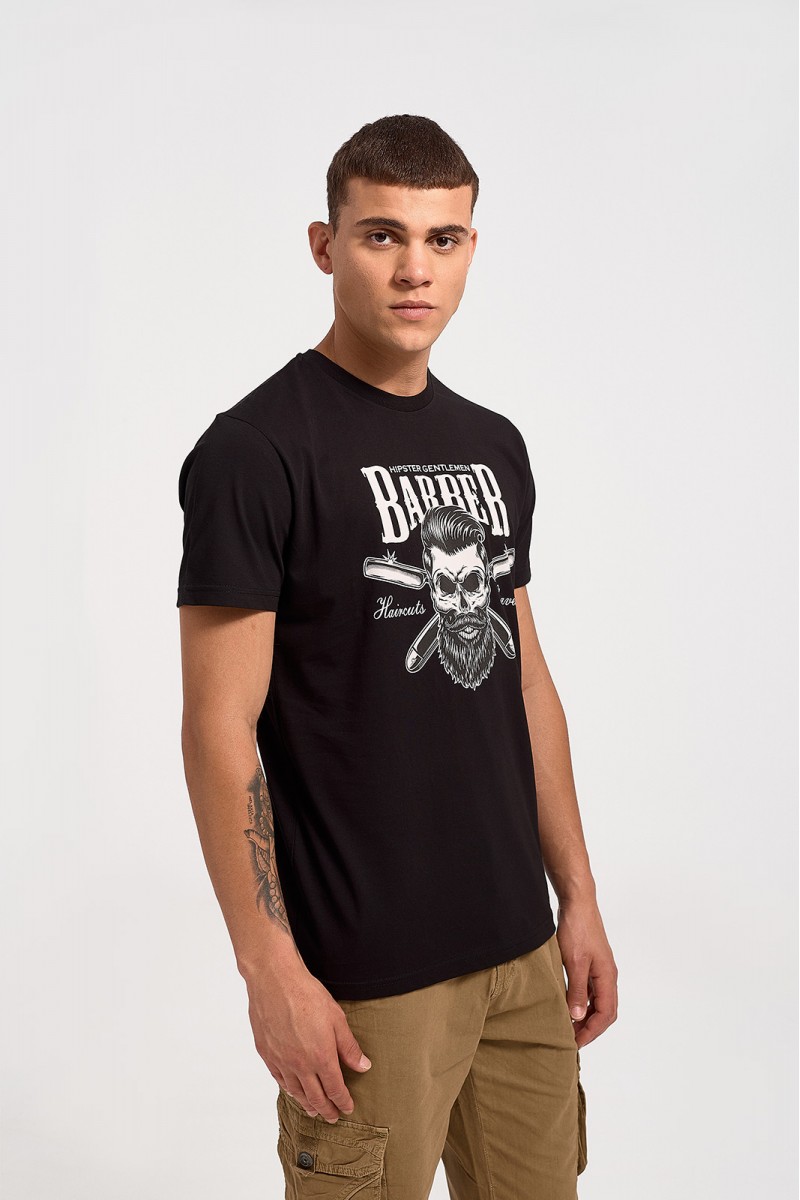 Ανδρικό T-Shirt Cotton4all BARBER 23-711