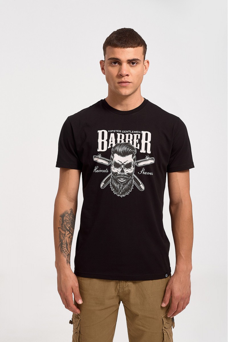 Ανδρικό T-Shirt Cotton4all BARBER 23-711