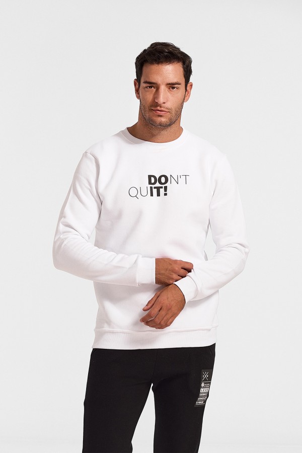 Μπλούζα Φούτερ Cotton4all Dont Quit 523