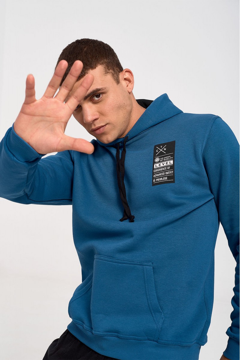 Μπλούζα φούτερ COTTON4ALL Blue RAF 553 Μπλούζα φούτερ COTTON4ALL Blue RAF 553