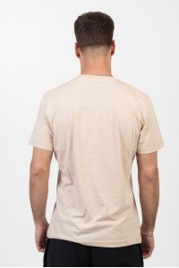 Ανδρικό T-Shirt Cotton4all SLOW LIVING 24-901 ΕΚΡΟΥ