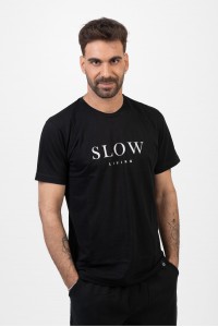 Ανδρικό T-Shirt Cotton4all SLOW LIVING 24-901