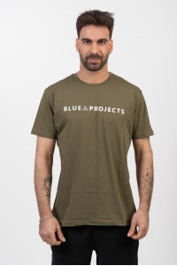 Ανδρικό T-Shirt Cotton4all BLUE PROJECT ΧΑΚΙ 24-911