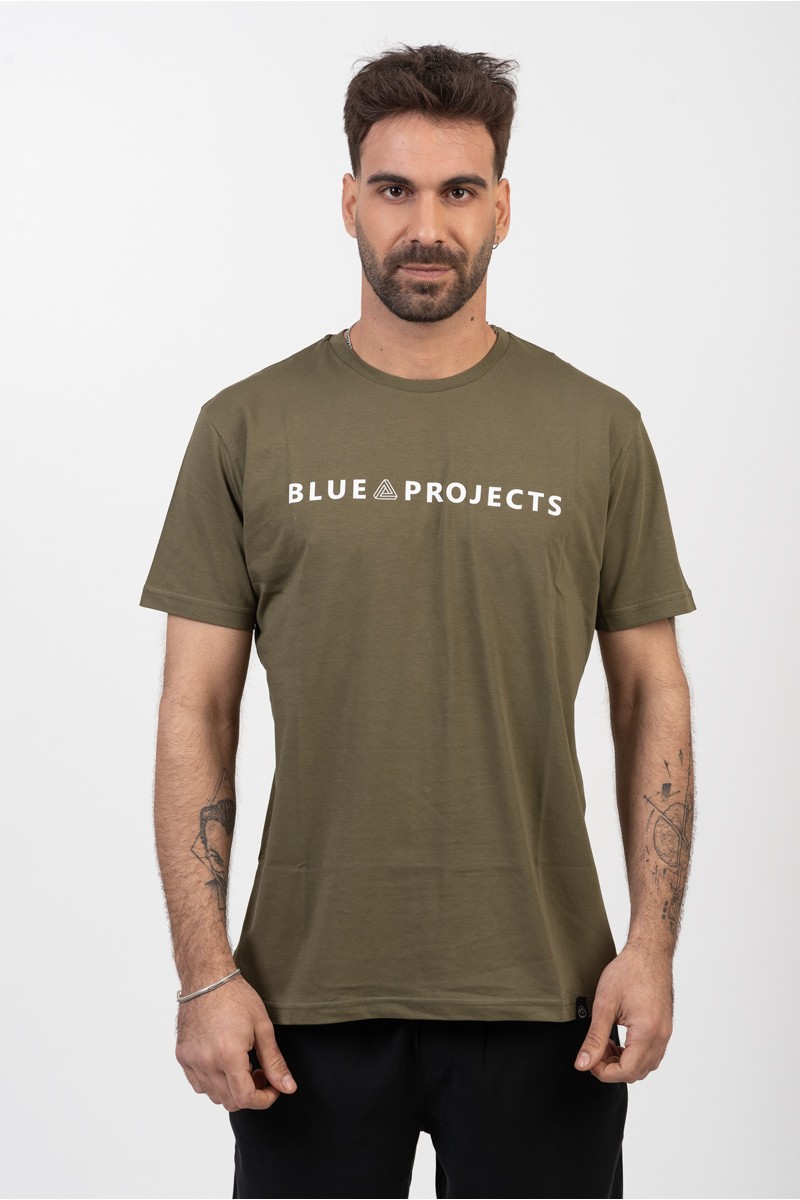 Ανδρικό T-Shirt Cotton4all BLUE PROJECT ΧΑΚΙ 24-911