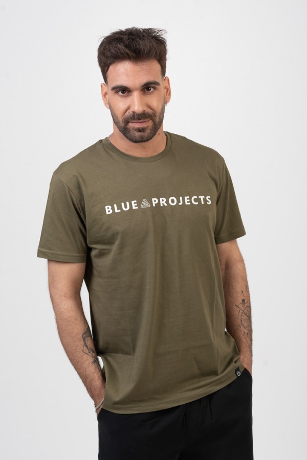 Ανδρικό T-Shirt Cotton4all BLUE PROJECT ΧΑΚΙ 24-911