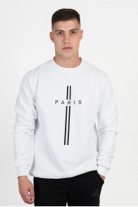 Μπλούζα φούτερ COTTON4ALL PARIS 25-106 ΛΕΥΚΟ Μπλούζα φούτερ COTTON4ALL PARIS 25-106 ΛΕΥΚΟ