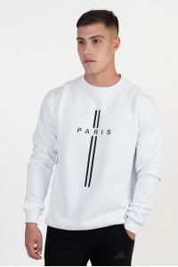 Μπλούζα φούτερ COTTON4ALL PARIS 25-106 ΛΕΥΚΟ Μπλούζα φούτερ COTTON4ALL PARIS 25-106 ΛΕΥΚΟ