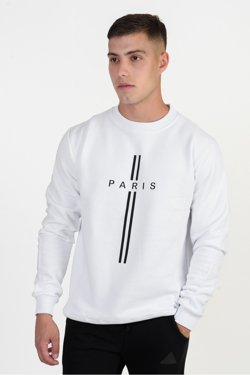 Μπλούζα φούτερ COTTON4ALL PARIS 25-106 ΛΕΥΚΟ Μπλούζα φούτερ COTTON4ALL PARIS 25-106 ΛΕΥΚΟ