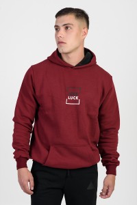 Μπλούζα φούτερ COTTON4ALL GOOD LUCK 25-123 Μπορντό Μπλούζα φούτερ COTTON4ALL GOOD LUCK 25-123 Μπορντό