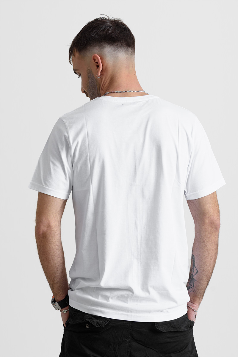 Ανδρικό T-Shirt Cotton4all 25-200 Λευκό Ανδρικό T-Shirt Cotton4all 25-200 Λευκό
