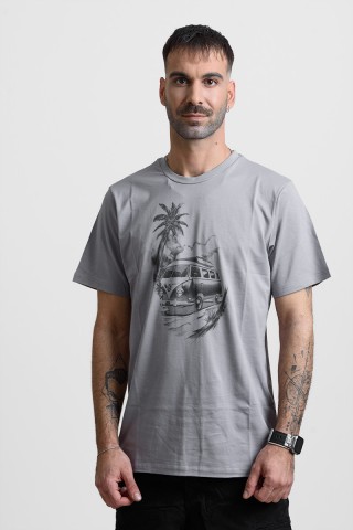 Ανδρικό T-Shirt Cotton4all 25-202 Γκρι