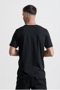 Ανδρικό T-Shirt Cotton4all 25-208 Μαύρο