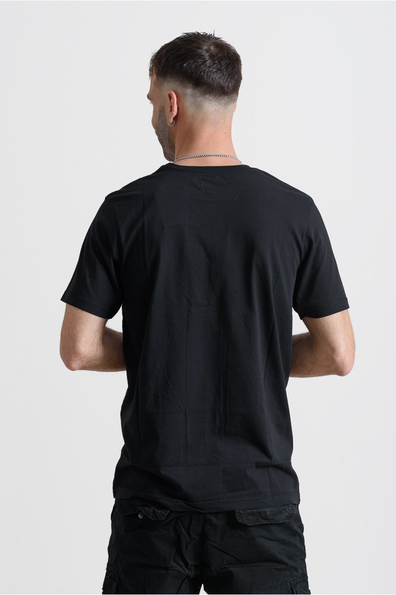 Ανδρικό T-Shirt Cotton4all 25-208 Μαύρο