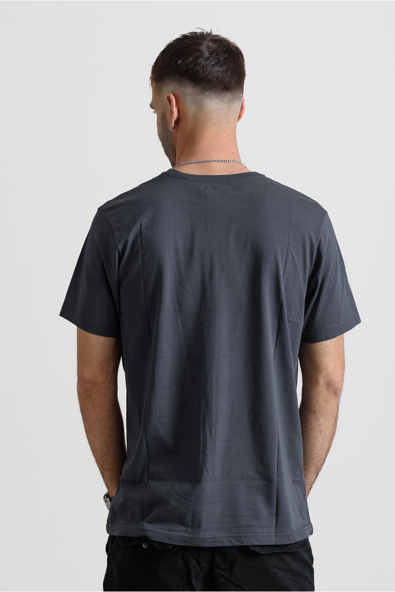 Ανδρικό T-Shirt Cotton4all 25-208 Ανθρακί Ανδρικό T-Shirt Cotton4all 25-208 Ανθρακί