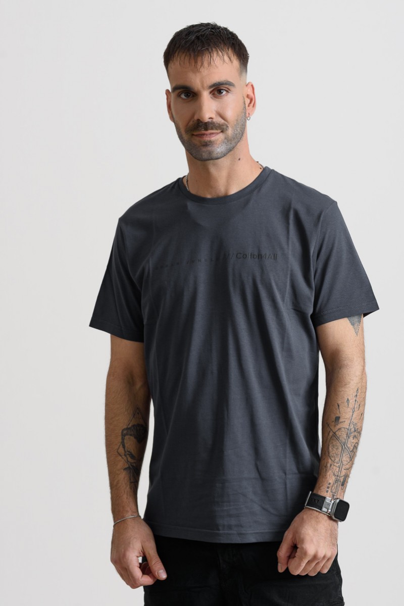 Ανδρικό T-Shirt Cotton4all 25-208 Ανθρακί