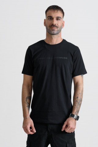 Ανδρικό T-Shirt Cotton4all 25-208 Μαύρο